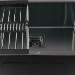 (24"X18"X10") Stainless steel 'Square Bowl' Handmade kitchen sink (Black) Vessel Sink-image-18