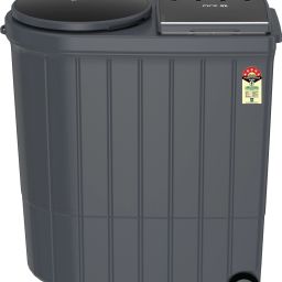 9 kg 5 Star, Hard Water wash Semi Automatic Top Load Grey-5