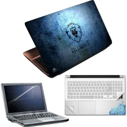FineArts Alliance 4 in 1 Laptop Skin Pack with Screen Guard, Key Protector and Palmrest Skin Combo Set-11