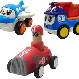 vaniha Unbreakable Four-Wheel Drive Friction Powered Diecast Toy Set-D144-picture-8