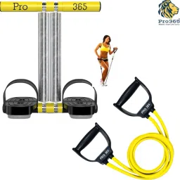 Double Spring Tummy Trimmer with Toning Tube For Workout (yellow) Ab Exerciser-28