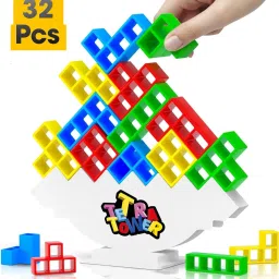 32 Pcs Tetra Tower Balance Swinging Stacking Block, Tetris Swing Terra Tower-image-6