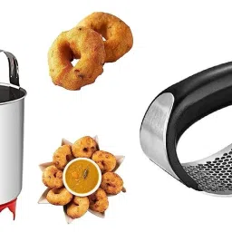 Stainless Steel Medu vada Machine, Mendu Vada Maker with Garlic Press Vada Maker Vada Maker-image-46
