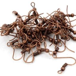 Antique Copper Color Fish Hook for Earring Jewellery Making Pack of 100 Pcs-image-54