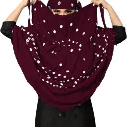 Printed Pure Cotton Women Brown Fancy Scarf-picture-6