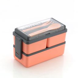 3 Compartment Lunch Box | Microwave-Safe Container Tiffin for Office & Kids 3 Containers Lunch Box-image-61