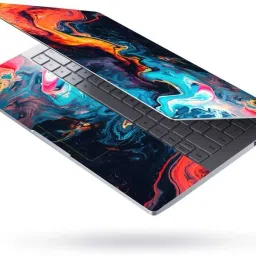 Flipkart SmartBuy Combo of Full Body Laptop Skin and Mouse Pad - Abstract Fluid Art No Residue Removable Self Adhesive Vinyl Reusable Laptop Skin Compatible for 15.6 inch-image-36