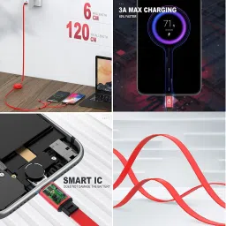 TECHGEAR 3-in-1 USB Charge Cord Compatible with iPhone/Type C/Micro USB for All MOBILE USB Adapter image 5