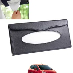 Universal Leatherite Rectangle Black Tissue Box For Car/office/Home-218 Vehicle Tissue Dispenser-image-89