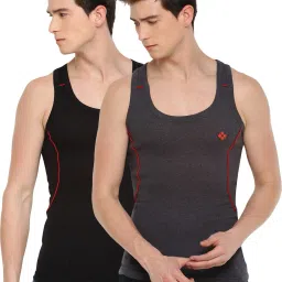 Pack of 2 Cotton Racerback Styled Gym Men Vest-picture-22