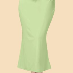 Trendmalls New.P01-PaleGreen Lycra Blend Petticoat-image-95