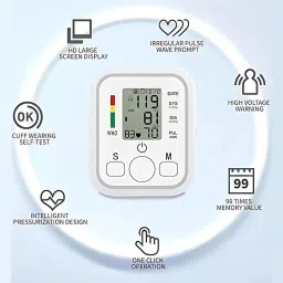 Aika AK-555 Digital BP Monitor for Upper Arm for Home Use, Fully Automatic with Digital Display and Talking Intelligence Technology Bp Monitor image 2