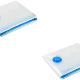 Pack of 2 Vacuum Plastic Storage Bag Reusable Ziplock Smart Space Saver Bags Travel Storage Vacuum Bags, High Volume Storage Vacuum Bags-image-56