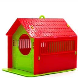 Bird House for Balcony and Garden Hanging Yellow & Green Plastic Bird House-picture-21