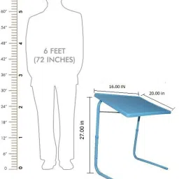 table mate ii IBS Adjustable Folding Plastic Portable Laptop Table image 4