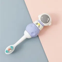 Baby Toothbrushes, Soft Bristles, Children's Astronout Purple Extra Soft Toothbrush-image-69