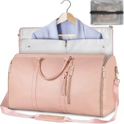 24 L Hand Duffel Bag - Garment Bag Large Duffle Bags for Women - Pink - Regular Capacity-image-62