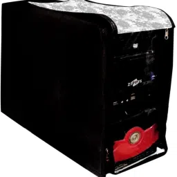 Wacky for 19 inch Computer Monitor, Keyboard (8*18 Inch) and CPU (7.5*18*16 Inch)- CC-19-IN-BLC-LEAF_P1-112 image 5
