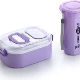 3 compartment Lunch Box / Tiffin Box with 750 ml Water Bottle 1 Containers Lunch Box-image-94