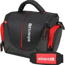 AdventIQ Compact Captura Pro DSLR/SLR Camera Bag-BNP 0297 (Black-Red Clr)Camera Bag-image-95