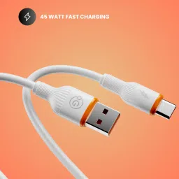 OOGE Type C 1 m Rope 4 USB to Type-C Fast Charging Cable (45W), Power Pulse, Tangle Resistant image 2