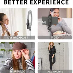 ATSolutions 360° Rotating Bluetooth Selfie Stick with Wireless Remote for Smartphones Tripod image 3