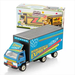 Pull Back Cargo Carrier Truck Miniature Scale Model (Multicolour )-23