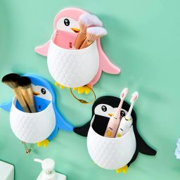 3pcs Bedroom Dressing Table Organizer Self-adhesive Racks Plastic Wall Shelf Plastic Wall Shelf-image-16