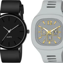 Analog Watch - For Men New Combo Of Square Dial and Silicone Strap-picture-11