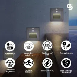ESYSENSE Inspire Sensing Motion Sensor LED Foot Light | Motion Detection Range Up To 3W | IP65 Waterproof Motion Sensor Light image 3
