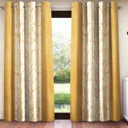 153 cm (5 ft) Polyester Semi Transparent Window Curtain (Pack Of 2)-6