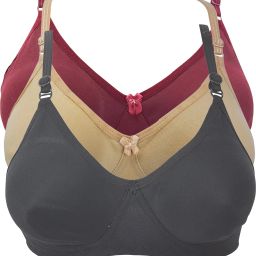 Pack of 3 Women T-Shirt Non Padded Bra-image-24