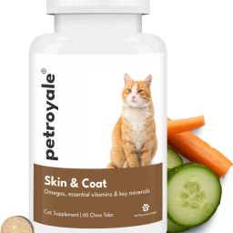 Skin and Coat Supplement for Cat, Skin Coat Tablets for Cat Kitten Persian Cat Pet Health Supplements-image-53