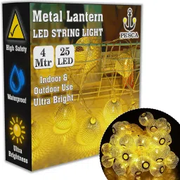 25 LEDs 3.99 m Yellow Steady Lantern Rice Lights-17