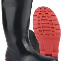 PVC 14-inch Industrial Gumboots, Non-Metallic Toe, Oil, Water and Acid Resistant Boots For Men-image-29