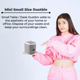 nabhya Combo Of 2 Mini Waste Bin Disposal Dustbin for Car Office Desk and Home Use PP (Polypropylene) Dustbin image 2
