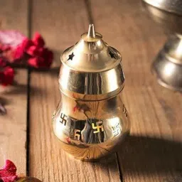 Camphor Lamp with Diya Aroma Incense Burnner Oil Lamp Diffuser Brass Table Diya-image-10