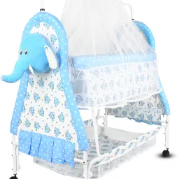 Cradle for kids cradle for baby boy and girl Cradle With Swing & Mosquito Net Bassinet-13