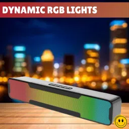 Clairbell Megabar (PORTABLE HOME TV SOUNDBAR) Dynamic Thunder Sound With RGB LightR305 20 W Bluetooth Soundbar-9