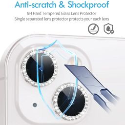 ITians Back Camera Lens Ring Guard Protector for iPhone 13 image 4