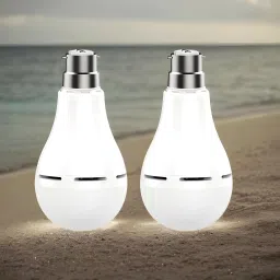Charging Bulb 9W LED 1200mAh battery 4 hrs emergency light Pack of 2 bulbPC230 4 hrs Bulb Emergency Light-image-36