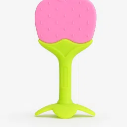 Soothing strawberry teether with vibrant color and shape Teether and Feeder-picture-13