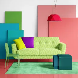 artzfolio AZ5007272SOF_FB_RF_R-SP_D58^80_CN Spring Leaves Canvas Sofa Fabric Sofa Fabric image 3