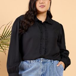 curvy street Women Regular Fit Solid Casual Shirt-picture-9