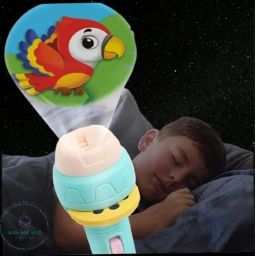 wishhuttoys 3 Slides Projector Torch Flashlight Light Toys Kids Learning Educational Games image 4