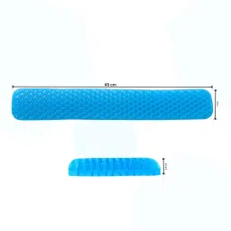 KUBER INDUSTRIES Keyboard Wrist Pad Ideal for Typing and Gaming|TD001-TD002|Pack of 2|Blue Silicone Keyboard Wrist Pad Wrist Rest image 2