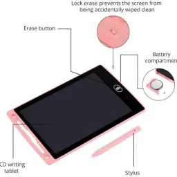 xortic LCD Writing Tablet for Kids Drawing Board Doodle Board Writing Pad Reusable 8.5 image 5