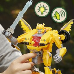 transformers Rise of the Beasts Movie,Beast-Mode Bumblebee Converting Toy W Lights and Sounds image 5