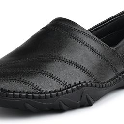 Black Genuine Leather Flexible Nagra Slip-On Mojaris and Jutis for men Slip On For Men-picture-26