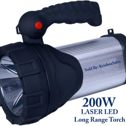 2 km long range laser blinker LED torch light with 200w high brightness & 3 mode Torch-12